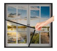 Moustiquaire sur MesureScreen 60x100cm Noir Mosquitera para Ventanas Moustiquaire Fenêtre FenetreMoustiquaires pour Fenêtre