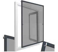Moustiquaire - TECTAKE - Moustiquaire cadre aluminium POUR LES FENÊTRES DÉCOUPABLE Résistant aux intempéries - Gris anthracite