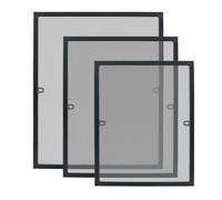 Moustiquaire - UISEBRT - 120 x 140 cm - Cadre Extensible - Fixation Sans Perçage - Anthracite