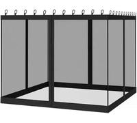 Moustiquaire universelle, polyester résistant, quatre crochets de porte ouverts-a, 10x10ft