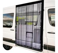 Moustiquaire Van Aménagé, Moustiquaire pour Portes Coulissantes de Fourgon, Moustiquaires pour Camping-Car Fourgon, Universelle Velcro Moustiquaire pour Fenêtre Porte Camping Car (165 * 165cm)