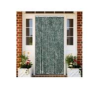Moustiquaire Vert et blanc 100x220 cm Chenille