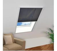 vidaXL Moustiquaire plissée pour fenêtre Aluminium 80 x 120 cm - Ajustable