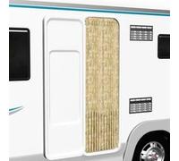 vidaXL Moustiquaire Rideau de Porte Chenille Beige 120x220 cm Ajustable
