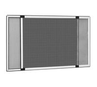 Moustiquaire - vidaXL - Extensible - Aluminium - (75-143)x50 cm - Maille en fibre de verre