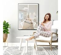 Moustiquaires Aimanté 53 x 102 cm Anti-Moustiques, Fermeture Automatique, Sans Perçage, Maille Fine, Fenetre Moustiquaire Magnétique pour Porte de Balcon, Porte Cave, Blanc