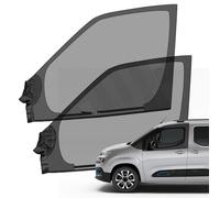 Moustiquaires de Porte Avant Compatibles avec Citroen Berlingo 1996-2025, (Paire) 2 Pièces Pare-Soleil de Fenêtre de Voiture Compatibles avec Peugeot Partner/Vauxhall/Opel Combo 1996-2025