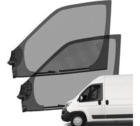 Moustiquaires de Porte Avant pour Fiat Ducato/Peugeot Boxer/Citroen Relay 2006-2025, 2 Pièces Pare-Soleil de Fenêtre de Voiture Maille Respirante pour Camping Protection Insectes