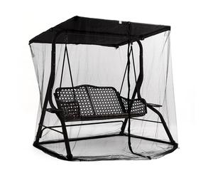 Moustiquaires, Moustiquaire avec Fermeture éclair pour Parasol 3 Places Balançoire De Porche Moustiquaire pour Balançoire De Jardin Extérieure Balcon Voyage Camping Chaise Pivotante