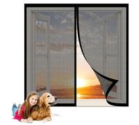 Moustiquaires pour Fenêtre 88 x 132 cm Moustiquaire sur Mesure pour Empêcher Les Insectes D'Entrer pour Fenetre Portes, Noir