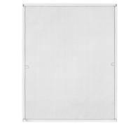 Juskys Moustiquaire avec cadre en aluminium - protection contre les insectes et les moustiques pour les fenêtres suspendues - moustiquaire résistante aux UV- blanc, 110x130cm