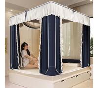 Moustiquaires pour lit jumeau - Tentes de lit princesse - Rideaux confortables et respirants avec 3 portes - Grand espace pour lit - Tentes de rêve d'intérieur pour enfants et adultes
