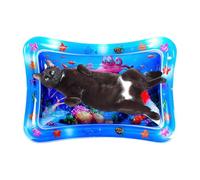 Moustique d'eau pour chat : coussin de refroidissement gonflable avec un motif amusant d'océan, coussin épais pour animaux de compagnie pour chiens ou chats, jouet d'été pour stimuler l'interaction