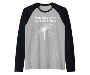 Moustique Oiseau de l'État du Minnesota Manche Raglan