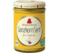 Moutarde à grains entiers (sans gluten) BIO 160 ml - ZWERGENWIESE
