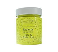 Moutarde aux saveurs de yuzu et basilic thai 130 g - Savor & Sens