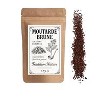 Moutarde brune graines entières 125 g | Cuisine et moutarde maison - TRADITION NATURE