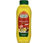 Moutarde Develey mi-forte finement épicée au goût crémeux 875ml