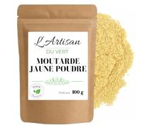 Moutarde Jaune en Poudre 100g | Épice Fine et Aromatique, Saveur Douce et Relevée, Idéale Sauces, Marinades, Assaisonnements, Pickles & Cuisine du Quotidien