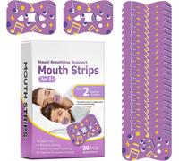 Mouth Tape,Bande Buccale Pour Dormir,30 Pièces Ruban Adhésif Pour La Bouche Anti Ronflement Efficace Puissant,Aide À Apnée Du Sommeil À Mieux Respire Bien-Phase 2