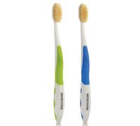 MOUTHWATCHERS Dr Plotkas Lot de 2 brosses à dents manuelles ultra douces pour adultes, brosse à dents ultra propre, bon pour les dents et les gencives sensibles - Couleurs variables