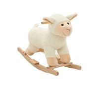 Mouton à bascule Peluche 78x34x58 cm Blanc 80220