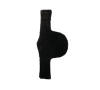 Mouton amovible pour sangle bavette noir 115 cm