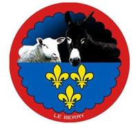mouton Berrichon et L'âne grand noir du Berry - 5cm - Sticker/autocollant