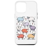 Mouton Cartoon Farm Animals Funny Sheep Farm Coque pour iPhone 12 Pro Max