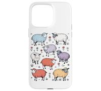 Mouton Cartoon Farm Animals Funny Sheep Farm Coque pour iPhone 15 Pro Max