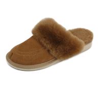 Mouton Chaussons Mykonos Mérinos Cuir Véritable Chaussures avec Laine Respirant