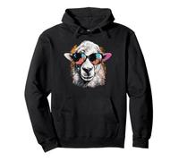 Mouton Cool avec Lunettes de Soleil - Design Amusant de Portrait d'animal Sweat à Capuche