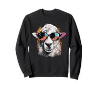 Mouton Cool avec Lunettes de Soleil - Design Amusant de Portrait d'animal Sweatshirt