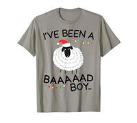 Mouton de Noël Amusant avec Inscription « I've Been A Bad Boy » T-Shirt