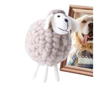 Mouton En Laine Infléchée - Jouet En Laine Fait À La Main, Figurine En Peluche De Mouton En Feutre, | Ornement De Mouton En Feutre De Laine, Ornement Décoratif De Mouton De Laine, Charme D'Ag