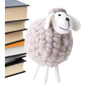 Mouton En Laine Infléchée - Jouet En Laine Fait À La Main, Figurine En Peluche De Mouton En Feutre, | Ornement De Mouton En Feutre De Laine, Ornement Décoratif De Mouton De Laine, Charme D'Ag