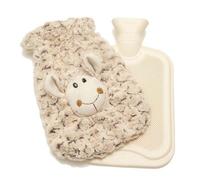 Mouton en peluche avec bouillotte.