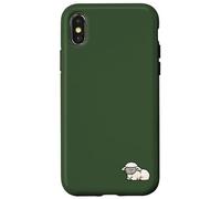 Mouton endormi Mignon Agneau Temps de Sieste Animal de Ferme Minimal Coque pour iPhone X/XS