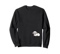 Mouton endormi Mignon Agneau Temps de Sieste Animal de Ferme Minimal Sweatshirt