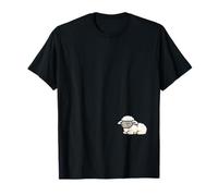 Mouton endormi Mignon Agneau Temps de Sieste Animal de Ferme Minimal T-Shirt