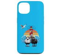Mouton Maritime, Phare, Mouton, Mouette, Coucher de Soleil Coque pour iPhone 13