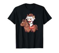 Mouton Mignon Kawaii shérif équitation Cheval Occidental T-Shirt