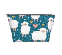 Mouton Mignon, Trousse de Toilette Trousse de Maquillage Sac à cosmétiques Trousse de Toilette de Voyage Portable
