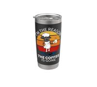 Mouton mignon vintage I'm The Reason The Coffee Is Gone Gobelet isotherme en acier inoxydable double paroi