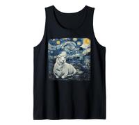 Mouton Van Gogh Nuit étoilée avec Phare sur la côte Débardeur