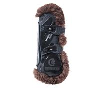 Mouton Vegan Guêtre bamboo élastique noir/fur choco L