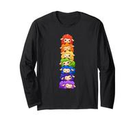 Moutons Arc-en-Ciel Fierté Kawaii Mignons LGBTQ Empilés Manche Longue