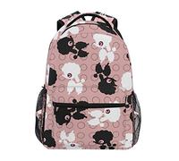 Moutons Blancs Noirs Bandoulière Sacs Cartable à Dos à Cartable Étudiants Sac pour Scolaire Filles Voyages Garçons