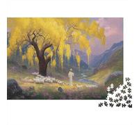 Moutons Under A Big Tree, Sacred Art of The Renaissance | pour Adultes || 1000pcs (75x50cm) Puzzles Jeux Éducatifs Puzzles De Décoration Intérieure
