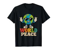 Mouvement à Message de gentillesse Positive de la Paix Mondiale T-Shirt Graphique avec Valeur